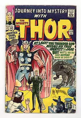 Buy Thor Journey Into Mystery #113 GD/VG 3.0 1965 • 22.14£
