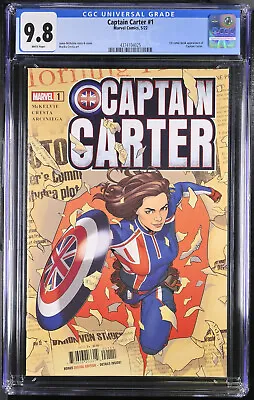 Buy Captain Carter #1 ~ 5/22 Marvel ~ CGC 9.8 WP • 23.09£