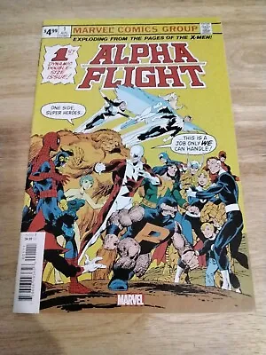 Buy Alpha Flight # 1 : Facsimile Edition : Marvel Comics 2019 : John Byrne Artwork  • 4.99£
