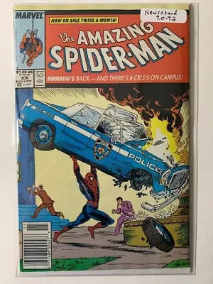 Buy Amazing Spider-Man #306 VF/NM 9.0 Newsstand! Classic McFarlane Superman Homage! • 47.42£