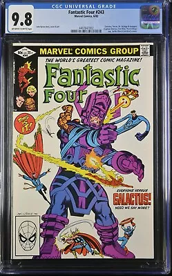 Buy Fantastic Four #243⭐cgc 9.8⭐nm/mt⭐avengers Versus Galactus⭐byrne⭐marvel⭐1982⭐mcu • 152.67£
