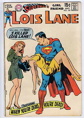 Buy Superman's Girl Friend Lois Lane #102 DC 1970 When You're Dead, You're Dead ! • 14.23£