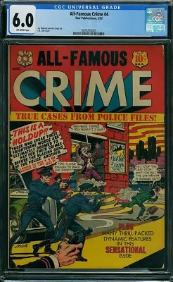 Buy All-Famous Crime 4 CGC 6.0 L.B. Cole JUST 1 FINER! Surreal Swirlin Sky 1952 Star • 1,185.87£