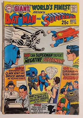 Buy World's Finest Comics #188 (1969, DC) VG+ 64-Page Giant Superman Batman • 3.97£