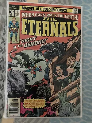 Buy The Eternals Issue 4 (1976,Jack Kirby 1st App. Gammenon,1st Sersi Cover App.) • 20£