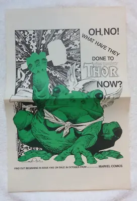Buy 1985 The Mighty Thor FROG PROMO COMICS #363 POSTER , Read Text • 71.15£