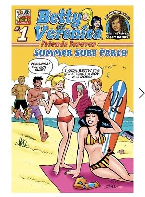 Buy BETTY AND VERONICA FRIENDS FOREVER Summer Surf Party #1 2022 1st App STACY BANKS • 11.98£