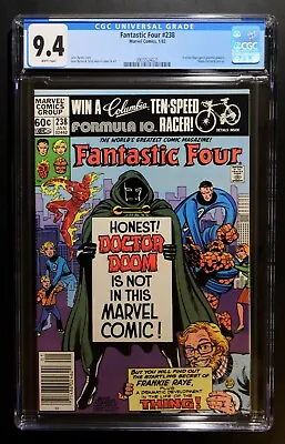 Buy Fantastic Four #238 Cgc 9.4 - Wp *newsstand* Frankie Raye Gains Powers!  • 79.55£