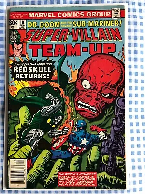Buy Super Villain Team Up 10 (1977) Captain America, Doctor Doom App, Cents • 8.99£