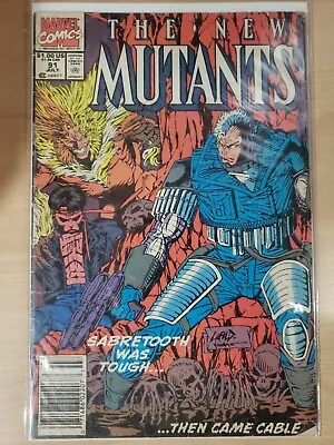Buy New Mutants #91 Featuring Sabretooth & Cable 1st Appearance Hump Brute • 4£