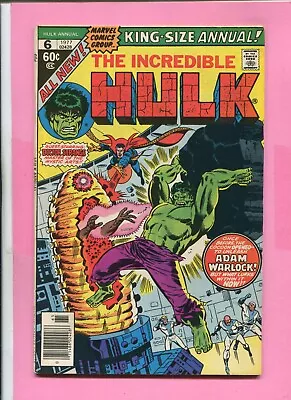 Buy The Incredible Hulk Annual # 6 - Dr.strange - Warlock Cameo - Cents - Nd In Uk • 14.99£