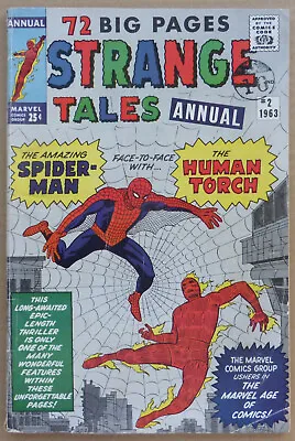 Buy STRANGE TALES ANNUAL #2 With 4th APPEARANCE OF 'SPIDER-MAN', 1963!! • 575£