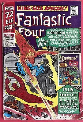 Buy Fantastic Four Annual #4 (1966) 1st Silver Age Original Human Torch Appearance • 44.99£