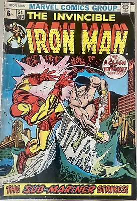 Buy Iron Man #54 First Appearance Of Moondragon • 25£