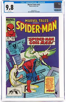 Buy Marvel Tales #162 CGC 9.8 NM/MT White Pages Amazing Spider-Man #24 1984 Avengers • 220£