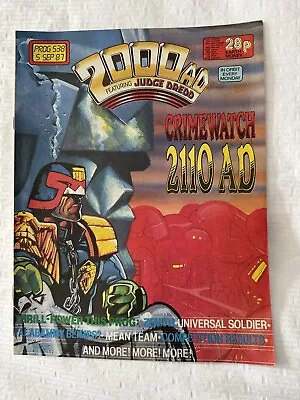 Buy 2000AD Prog 538 - 5th Sep 1987 Judge Dredd, Zenith, Universal Soldier (VF) • 2.25£