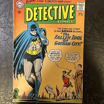 Buy Detective Comics #330 From The DC Universe - August 1964 'The Fallen Idol....  • 36.03£