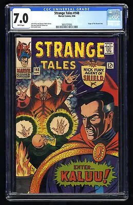 Buy Strange Tales #148 CGC FN/VF 7.0 White Pages Origin Ancient One! Marvel 1966 • 78.20£