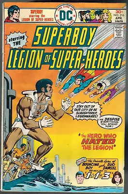 Buy Superboy Legion Of Super-Heroes 216  1st Appearance Tyroc!  VG/FN  1976 DC Comic • 7.08£