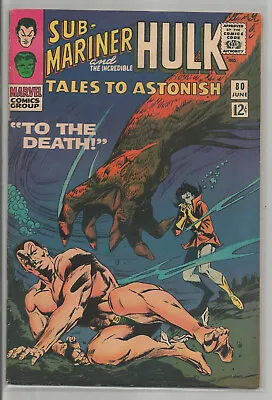 Buy Tales To Astonish # 80 * Sub-mariner * Hulk * Marvel Comics * 1966 * Stan Lee • 23.64£