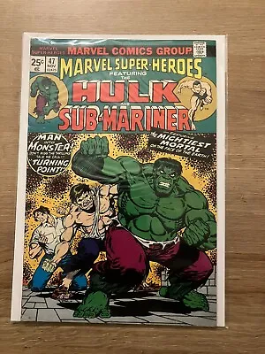 Buy MARVEL SUPER HEROES (1974) #47 Hulk (Starlin) Rpt TOA 92 Silver Surfer 1x Comic • 4.99£