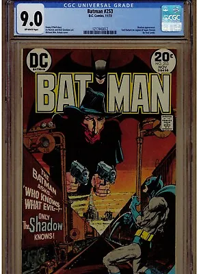 Buy Batman #253 Cgc 9.0 1973 Shadow Appearance Michael Wm. Kaluta Cover Art Ow Pages • 139.72£
