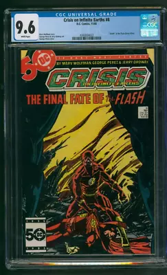 Buy Crisis On Infinite Earths #8 CGC 9.6 Death Of Barry Allen Flash DC Comics 1985 • 49.78£