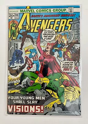 Buy The Avengers #113  Your Young Men Shall Slay VISIONS!  Marvel Comics 1973  • 15.88£