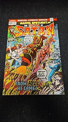 Buy 1973 Marvel Comics Marvel Spotlight #12 Vf- Origin & 1st App Son Of Satan • 34.68£