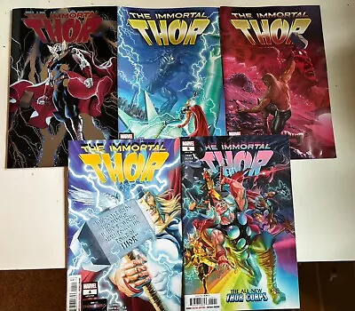 Buy IMMORTAL THOR (2023) #1-5 -Coccolo Foil Variant & 4 Ross Covers • 19.91£