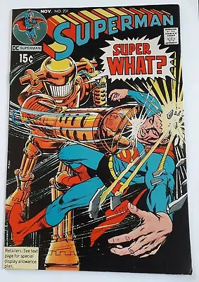 Buy Superman 231 VF+ £45 Nov 1970. Postage On 1-5 Comics  £2.95. • 30£