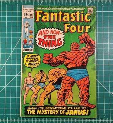 Buy Fantastic Four #107 (1971) 1st App Nega Man Stan Lee Buscema Marvel Comics FN- • 20.10£