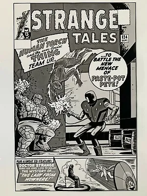 Buy Production Art STRANGE TALES #124, Cover, DICK AYERS Art, 11x17, Human Torch • 93.38£