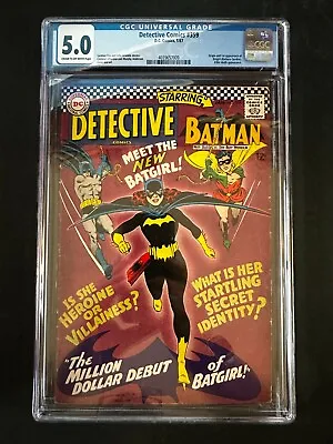 Buy Detective Comics #359 CGC 5.0 Origin & 1st Appearance Of Batgirl Barbara Gordon • 750.42£