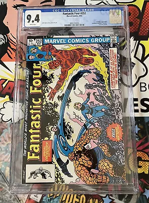 Buy 🔑 Fantastic Four #252A W/ Tattooz CGC 9.4 1983 • 47.36£