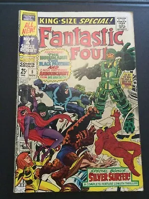 Buy Fantastic Four Annual 5 (1967) VFN 1st Appearance Pyscho-Man + Silver Surfer • 80£