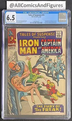 Buy Tales Of Suspense #75 CGC 6.5 OW-WHITE Pages! First Sharon Carter! First Batroc! • 134.08£