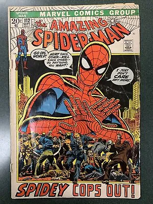 Buy Amazing Spider-Man #112 (Marvel, 1972) Origin Peter Parker John Romita FR/GD • 15.80£