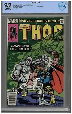 Buy Thor  # 288  CBCS   9.2   NM-   White Pgs   10/79  Eternals App.  Newsstand Edit • 103.94£