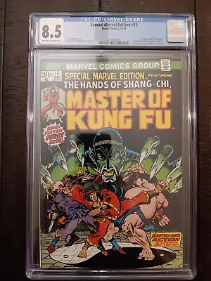 Buy Special Marvel Edition #15 Cgc 8.5 Ow/w Pages, 1st Appearance Of Shang-chi • 252.30£