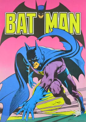 Buy Batman Original 1974 Neal Adams Advertising Poster / Poster 59cm X 42cm Ehapa Z:1 • 24.83£
