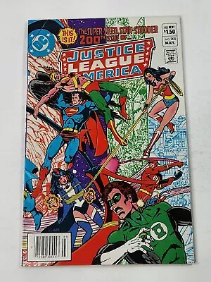 Buy Justice League Of America 200 NEWSSTAND George Perez Wraparound Cover 1982 • 11.91£