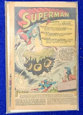 Buy Superman 123 Big Key 1st Supergirl Prototype Missing Cover • 15.89£