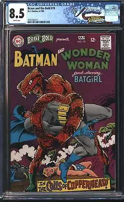 Buy D.C Comics Brave And The Bold 78 7/68 FANTAST CGC 8.5 White Pages • 304.84£