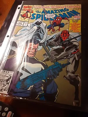 Buy The Amazing Spiderman#355 Punisher, Moon Knight  App  Marvel Comic Book • 3.43£