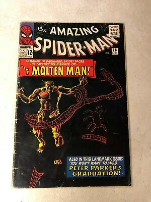Buy AMAZING SPIDER-MAN #28 ORIGIN 1st APPEARANCE MOLTEN MAN 1965 Ditko KEY ISSUE • 197.64£