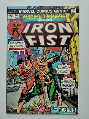 Buy Marvel Premiere #16 2nd Appearance Iron Fist Mvs Intact Marvel 1974 Vg/fn • 23.79£