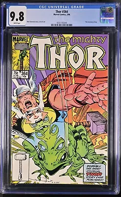 Buy Thor #364 CGC 9.8 1st App Thor-Frog THROG 1st Puddlegulp Loki Disney 1986 Marvel • 157.74£