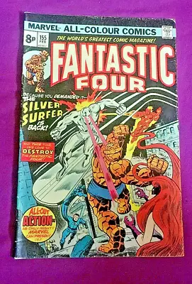 Buy Free P & P; Fantastic Four # 155, Feb 1975: The Silver Surfer Returns! • 6.99£