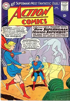 Buy Action Comics   # 332    FINE VERY FINE     Jan.  1966   Swan, Moldoff Cover • 40.21£